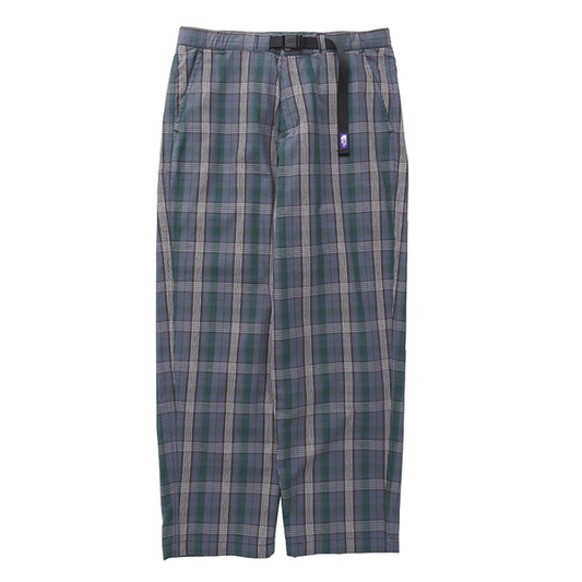 Twill Check Wide Field Pants