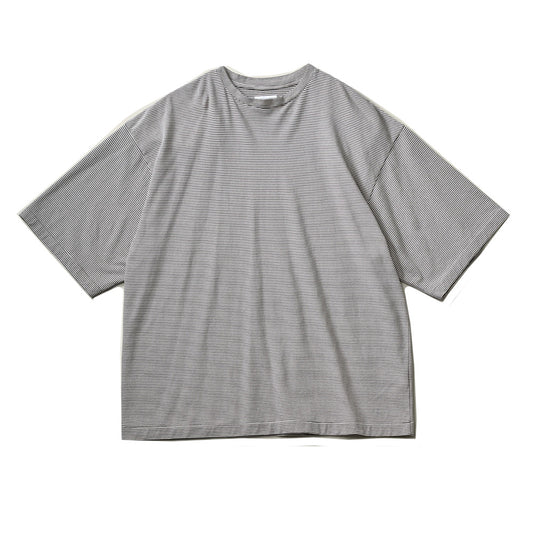 Hard Twisted Stripe Jersey Half-sleeve Tee