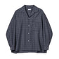 Wool Plaid Open Collar Shirt Presale 8/7
