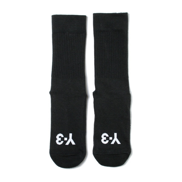 Y-3 STRIPE SOCKS (BLACK)