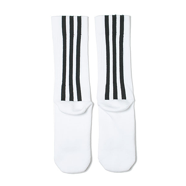 Y-3 STRIPE SOCKS (WHITE)