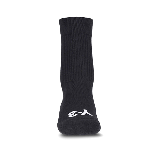 Y-3 STRIPE SOCKS (BLACK)