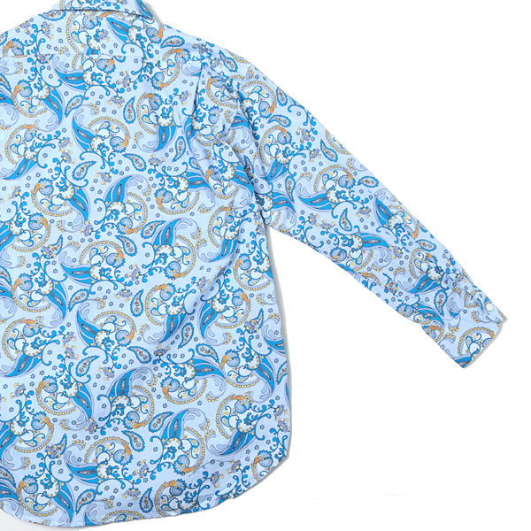 Short Collar Shirt - Big Paisley Print