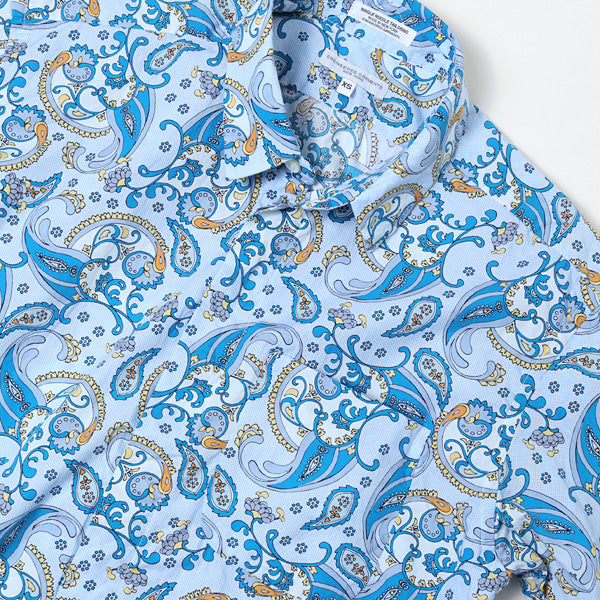 Short Collar Shirt - Big Paisley Print