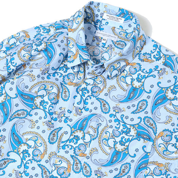 Short Collar Shirt - Big Paisley Print