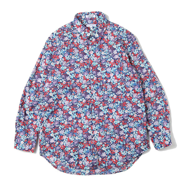 Short Collar Shirt - Floral Lawn