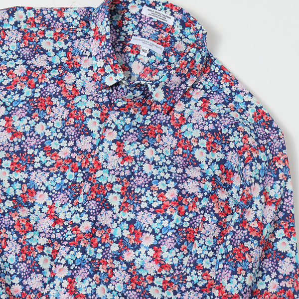 Short Collar Shirt - Floral Lawn