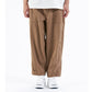 Herringbone Twill Wide Cropped Pants