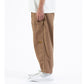 Herringbone Twill Wide Cropped Pants