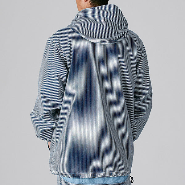 Hickory Stripe Hooded Field Jacket