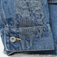 CHAOS EMBROIDERY HEMP DENIM JACKET