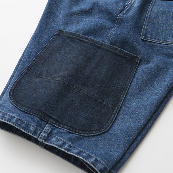 Broken Twill Denim Cargo Shorts