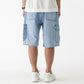 Broken Twill Denim Cargo Shorts