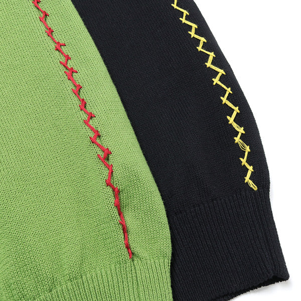 Hand stitch knit vest