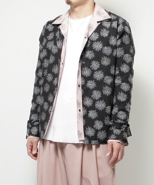 ORIENTAL OPEN COLLAR L/S SHIRT