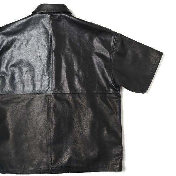 LEATHER SHORT SLEEVE JACKET