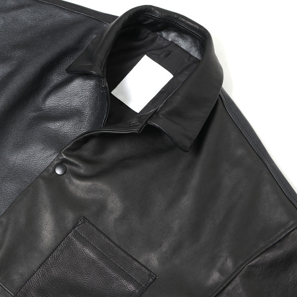 LEATHER SHORT SLEEVE JACKET