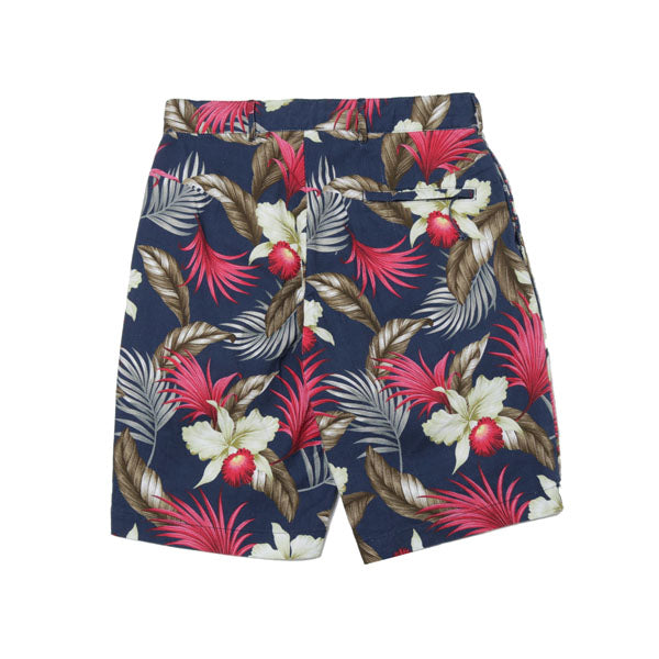 Sunset Short - Hawaiian Floral Java Cloth