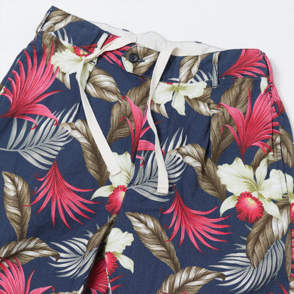 Sunset Short - Hawaiian Floral Java Cloth