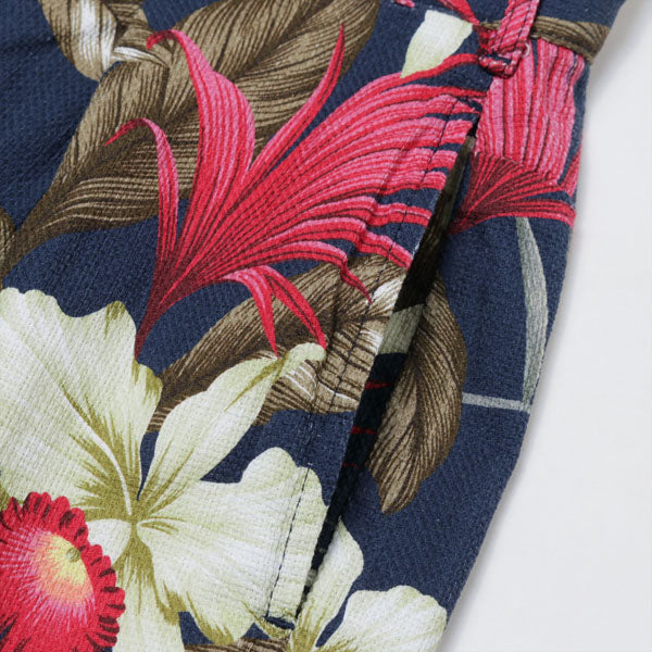 Sunset Short - Hawaiian Floral Java Cloth