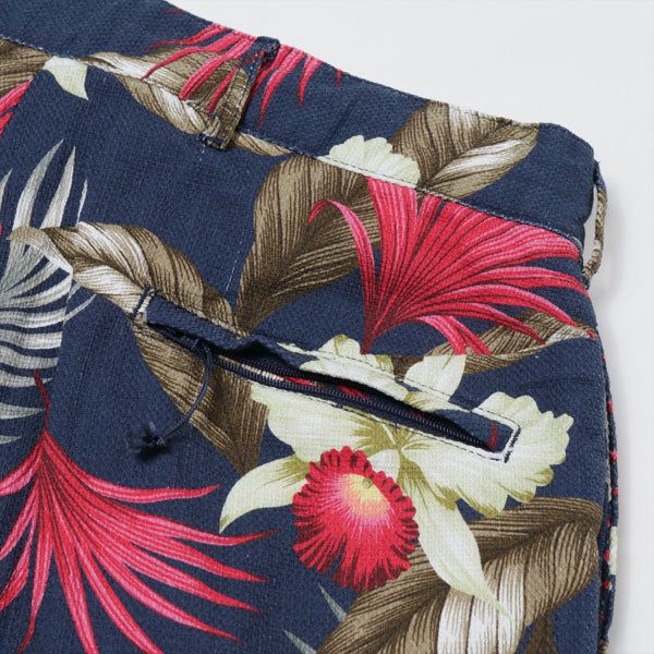 Sunset Short - Hawaiian Floral Java Cloth