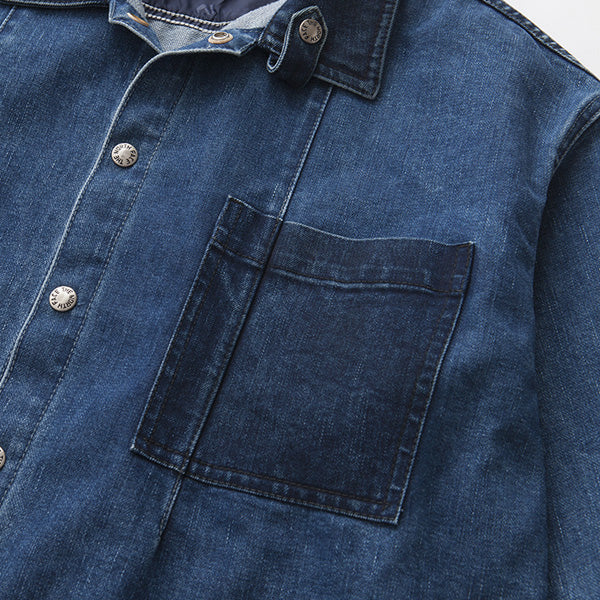 Broken Twill Denim Shirt Jacket