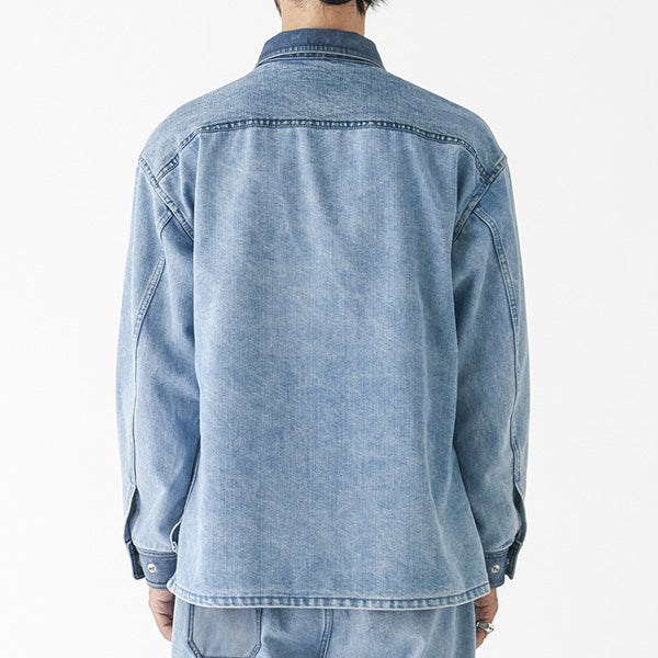 Broken Twill Denim Shirt Jacket