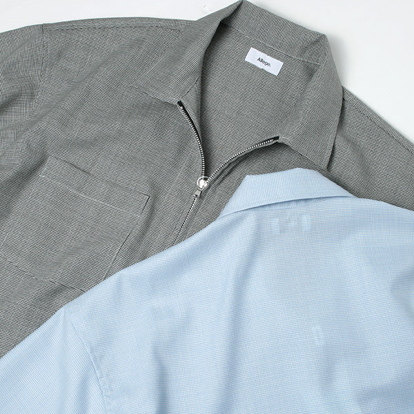 Houndstooth halfzip shirt