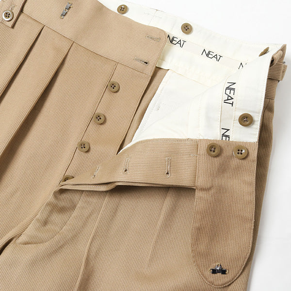 Cotton Pique Beltless (20-01CPB) | NEAT / パンツ (MEN