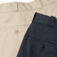 FRONT PLEATS PEGTOP ORGANIC COTTON CHINO CLOTH