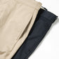 FRONT PLEATS PEGTOP ORGANIC COTTON CHINO CLOTH