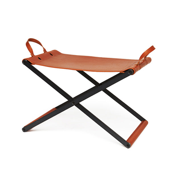 OILED COW LEATHER FOLDING CHAIR