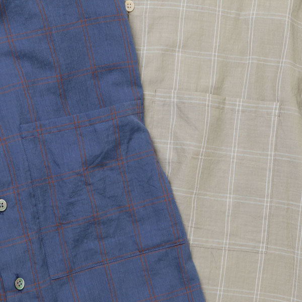 AURALEE SUPER LIGHT CHECK BIG SHIRTS