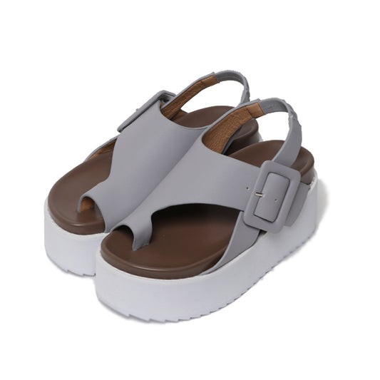 PLATFORM LEATHER SANDALS