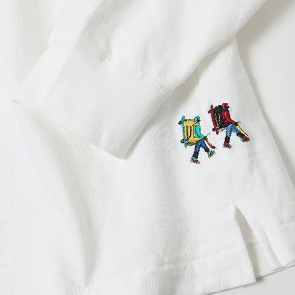 16/-天竺ポケロンT(刺繍 : Hiker)