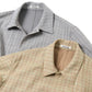 HARD TWIST WOOL DOUBLE FACE CHECK BLOUZON