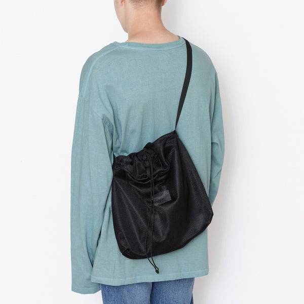 Polyester Mesh Drawstring Shoulder Bag