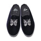Papillon Emb. Mule - R/Cu Velvet
