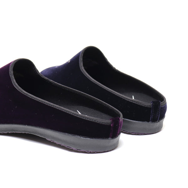 Papillon Emb. Mule - R/Cu Velvet