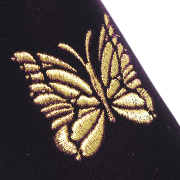 Papillon Emb. Mule - R/Cu Velvet