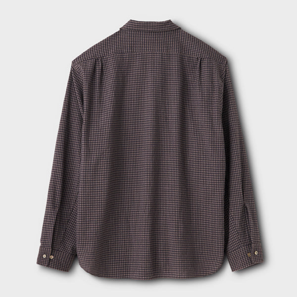 SEERSUCKER GINGHAM LS SHIRT