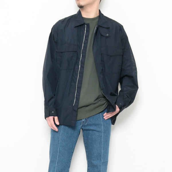 LIGHT NYLON ZIP SHIRT (A20SS01NL) | AURALEE / Shirt (MEN