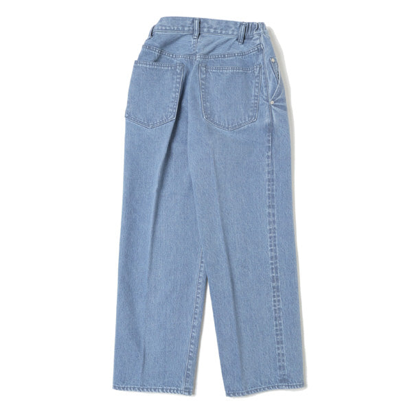 Straight Fit Creased Jeans Ozone Wash