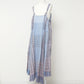 patchwork pattern apron dress