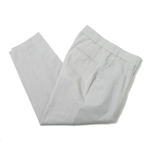 WIDE TAPERED SLACKS(COTTON LINEN)