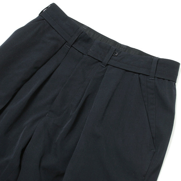 WIDE TAPERED SLACKS(WOOL GABARDINE)