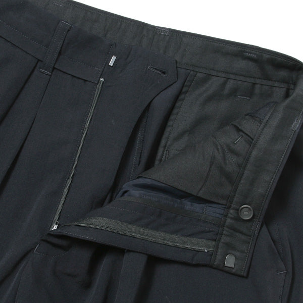 WIDE TAPERED SLACKS(WOOL GABARDINE)