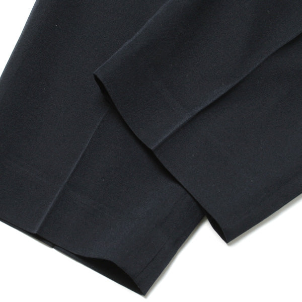 WIDE TAPERED SLACKS(WOOL GABARDINE)