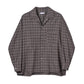 Wool Plaid Open Collar Shirt Presale 8/7