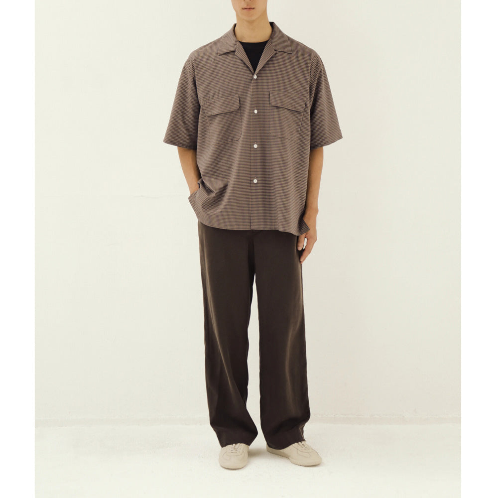 Summer Wool Open Collar SS Shirt
